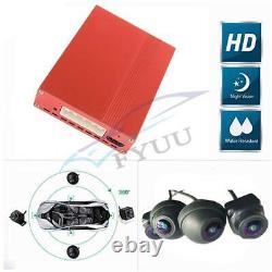 1080P 4CH 3D 360° Bird View Panorama System Driving Video Recording DVR Anti-Fog