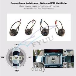 1080P 4CH 3D 360° Bird View Panorama System Driving Video Recording DVR Anti-Fog