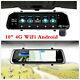 10inch 4g Car Rearview Mirror Dvr Camera Dual Lens Android 5.1 Dash Cam Recorder