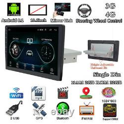 10.1In 1DIN HD Touch Screen Car Bluetooth Stereo Radio GPS Sat Navi MP5 Player