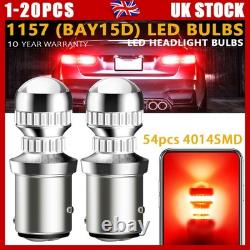 1157 Bay15D Led Brake Light Stop Tail Lights Bulbs Canbus Error Free Plug&Play