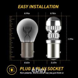 1157 Bay15D Led Brake Light Stop Tail Lights Bulbs Canbus Error Free Plug&Play