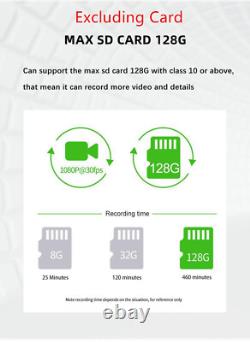 11.26in 1080P Dash Cam Car Front Inside Rear Mirror DVR Video Recorder Cameras