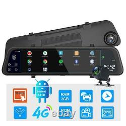 11.66 Car DVR Dash Camera 4G Wifi GPS Navi BT Rearview Mirror Recorder ADAS