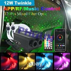 12W Twinkle Fiber Optic Light Car Ceiling Decor Star Lamp APP/RF/Music Control
