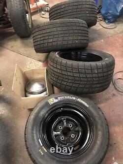 13 Ford Banded Steel Wheels. Escort, Anglia, Cortina, Race. Retro