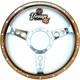 14 Wood Rim Polished Alloy Horn Steering Wheel & Boss Kit For Ford Cortina Mk1