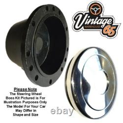 14 Wood Rim Polished Alloy Horn Steering Wheel & Boss Kit For Ford Cortina Mk1