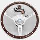 15 Wood Rim Polished Alloy Horn Steering Wheel & Boss Kit For Ford Cortina Mk1