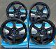 17 Black Tk-7 Alloy Wheels Fits Ford B Max Cortina Courier Ecosport 4x108