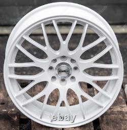 17 White Motion Alloy Wheels Fits Ford B Max Cortina Courier Ecosport 4x108