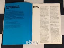 1969 The Ford Book Of Plus Performance Parts Original Brochure Escort Cortina
