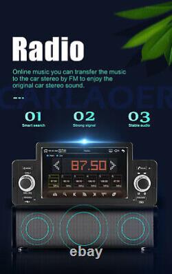 1Din Radio Car Stereo Bluetooth MP5 Player Touchscreen Multimedia Mirror Link