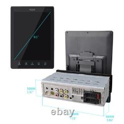 1 Din 9.5IN Car Touch Screen MP5 Player Stereo Radio FM Mirror Link WithCamera
