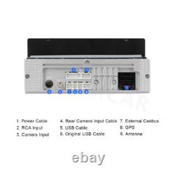 1 Din Touch Screen Car Stereo Radio WiFi GPS Navi For Carplay Android Auto Cam