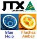 1pr 7 Jtx Led Headlights Blue Ford Cortina Mk1 Mk2 Escort Lights