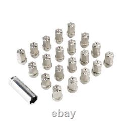 20x M12x1.5 Steel Wheel Nuts For Ford Capri Fiesta Focus Escort Transit Connect