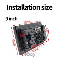 2DIN 9in Car Radio Stereo GPS NAVI MP5 Player BT WiFi Android 9.1 Head Unit Cam