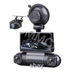 2K HD Car DVR 4 Cameras 3 LCD Screen WIFI Dash Cam Night Vision For Taxi Driver