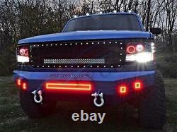 2X 3Cube Pods LED Working Lamps BT RGB Halo Angel Eyes Chasing Kit+Wire Harness