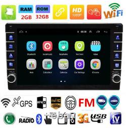 2+32GB Android 8.1 9In Car Stereo FM MP5 Player Bluetooth GPS Sat NAV Single Din