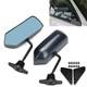 2 X Adjustable Style Car Side Rearview Mirror Carbon Fiber Color Blue Mirror