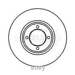 2x BORG & BECK Brake Disc BBD4724 FOR Escort Cortina Estate Capri Stellar Coach