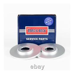 2x BORG & BECK Brake Disc BBD4724 FOR Escort Cortina Estate Capri Stellar Coach