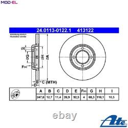 2x BRAKE DISC 24.0113-0122.1 FOR HYUNDAI FORD ESCORT/Mk/II/Turnier/Break/? 1.6L