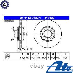 2x BRAKE DISC FOR FORD ESCORT/II/Mk/Turnier/Break TAUNUS/V/III CORTINA/'80/Coach
