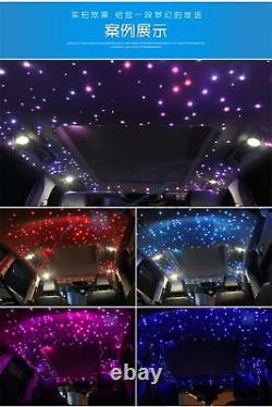 400Pcs Mixed Fiber Optic 32W RGBW LED Dual Head Car Roof Star Starry Lamp BT APP