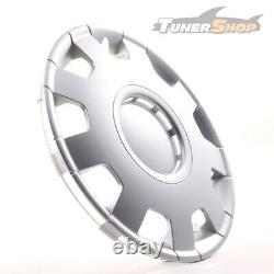 4 Hub Caps 13 Inch Wheel Trims Covers Alfa silber for Citroen Ford Lancia MINI R