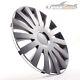 4 Hub Caps 13 Inch Wheel Trims Covers Sail Grey Grau For Citroen Ford Lancia Min