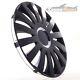 4 Hub Caps 14 Inch Wheel Trims Covers Sail Black Schwarz For Citroen Ford Lancia