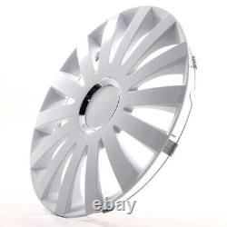4 Hub Caps 15 Inch Wheel Trims Covers Sail white weiß for Citroen Ford Lancia MI