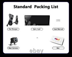 5K 11.3 Wireless CarPlay Android Auto Dash Cam Front Rear Parking Monitoring