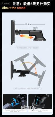 5K 11.3 Wireless CarPlay Android Auto Dash Cam Front Rear Parking Monitoring