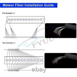 6W RGBW Fiber Optic Light Engine Bluetooth APP Control 2M Shooting Meteor Effect