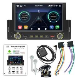 6.2in 1 DIN Car Stereo Radio Bluetooth CarPlay Player FM GPS Wifi USB WithCamera