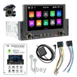 6.2in 1 DIN Car Stereo Radio Bluetooth CarPlay Player FM GPS Wifi USB WithCamera