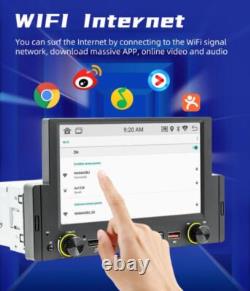 6.2in 1 DIN Car Stereo Radio Bluetooth CarPlay Player FM GPS Wifi USB WithCamera