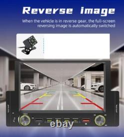 6.2in 1 DIN Car Stereo Radio Bluetooth CarPlay Player FM GPS Wifi USB WithCamera