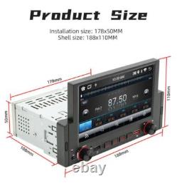 6.2in 1 DIN Car Stereo Radio Bluetooth CarPlay Player FM GPS Wifi USB WithCamera