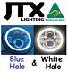 7 Led Headlights Blue And White Ford Cortina Mk1 Mk2 Escort Lights