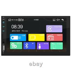 7in Car Radio Stereo Double DIN Bluetooth MP5 Player Support Carplay With Camera