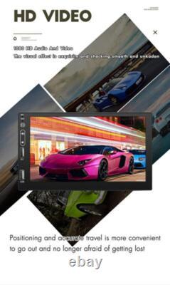 7in Double Din Car Stereo Radio FM MP5 Player Touch Screen Mirror Link Bluetooth