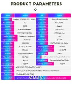 7in Double Din Car Stereo Radio FM MP5 Player Touch Screen Mirror Link Bluetooth