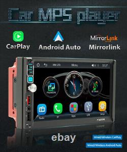 7in Double Din Radio Car Stereo MP5 Player CarPlay Android Auto Bluetooth USB