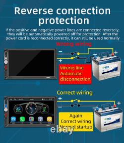 7in Double Din Radio Car Stereo MP5 Player CarPlay Android Auto Bluetooth USB