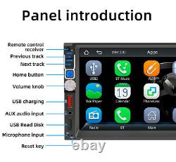 7in Double Din Radio Car Stereo MP5 Player CarPlay Android Auto Bluetooth USB